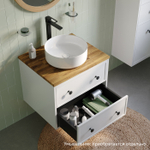 Тумба подвесная IDDIS Torr, под столешницу, 60 см, белый матовый, TOR60WBi95