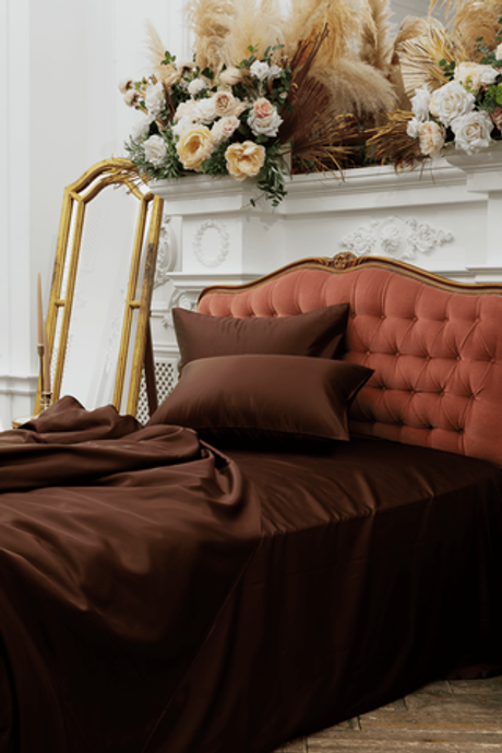 Постельное белье семейное German Grass Silk Bliss Chocolate Pie