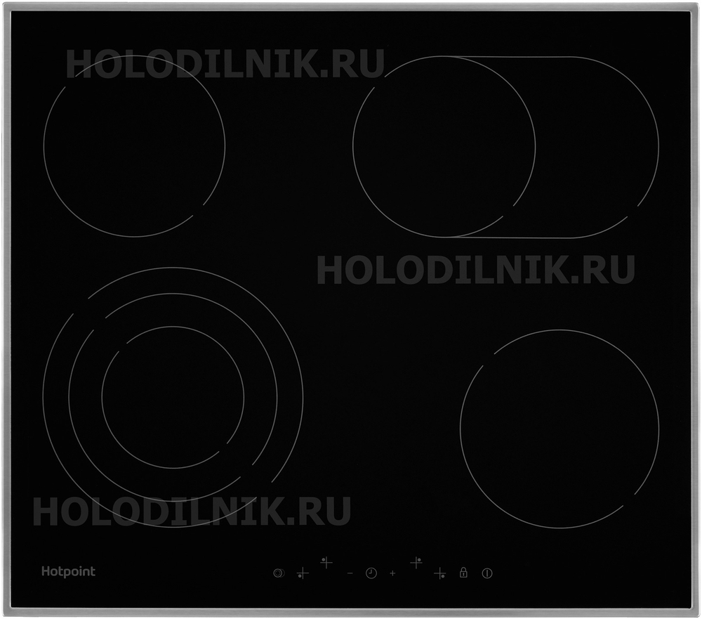Электрическая варочная панель Hotpoint HR 6T7 X S черный