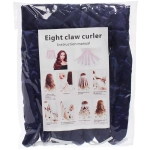 Мягкие атласные бигуди на ленте «KUDRI», цвет Синяя лазурь, 53-63 на 30см