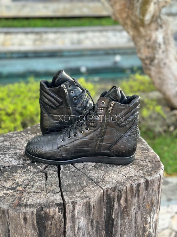 Ботинки из кожи крокодила SH-193
