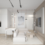 DK5547-BK Поворотный светильник для трека-ремня Belty, серия Spot, со светодиодом, D35*L126.5мм, 48V DC, 7W, RA90, 30°, 3000K, IP20, черный, алюминий