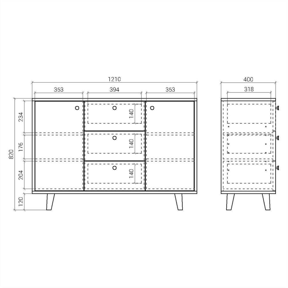 Комод TWIN TW039