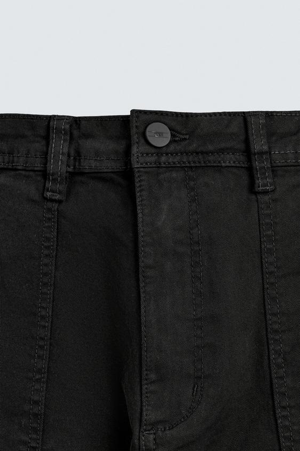 ZARA БРЮКИ КАРГО RELAXED FIT, ЧЕРНЫЙ