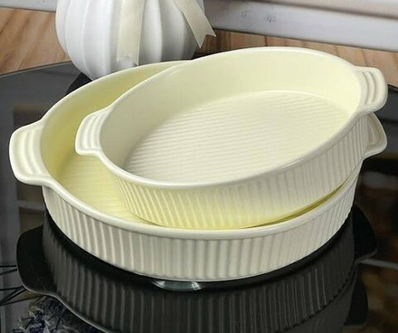 Lenardi 205-755 Глубокое блюдо для запекания 30,5см в под.уп.(х12)Фарфор
