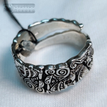 Кольцо "Медведь" с гранатом/цитрином