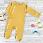 Комбинезон Mjolk Sleep and Play Mustard, швы наружу