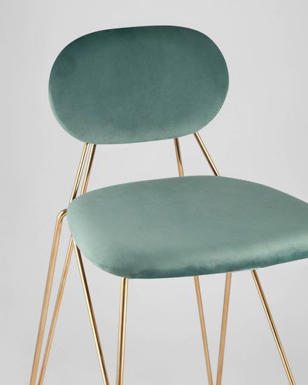 Стул Элис полубарный мятный