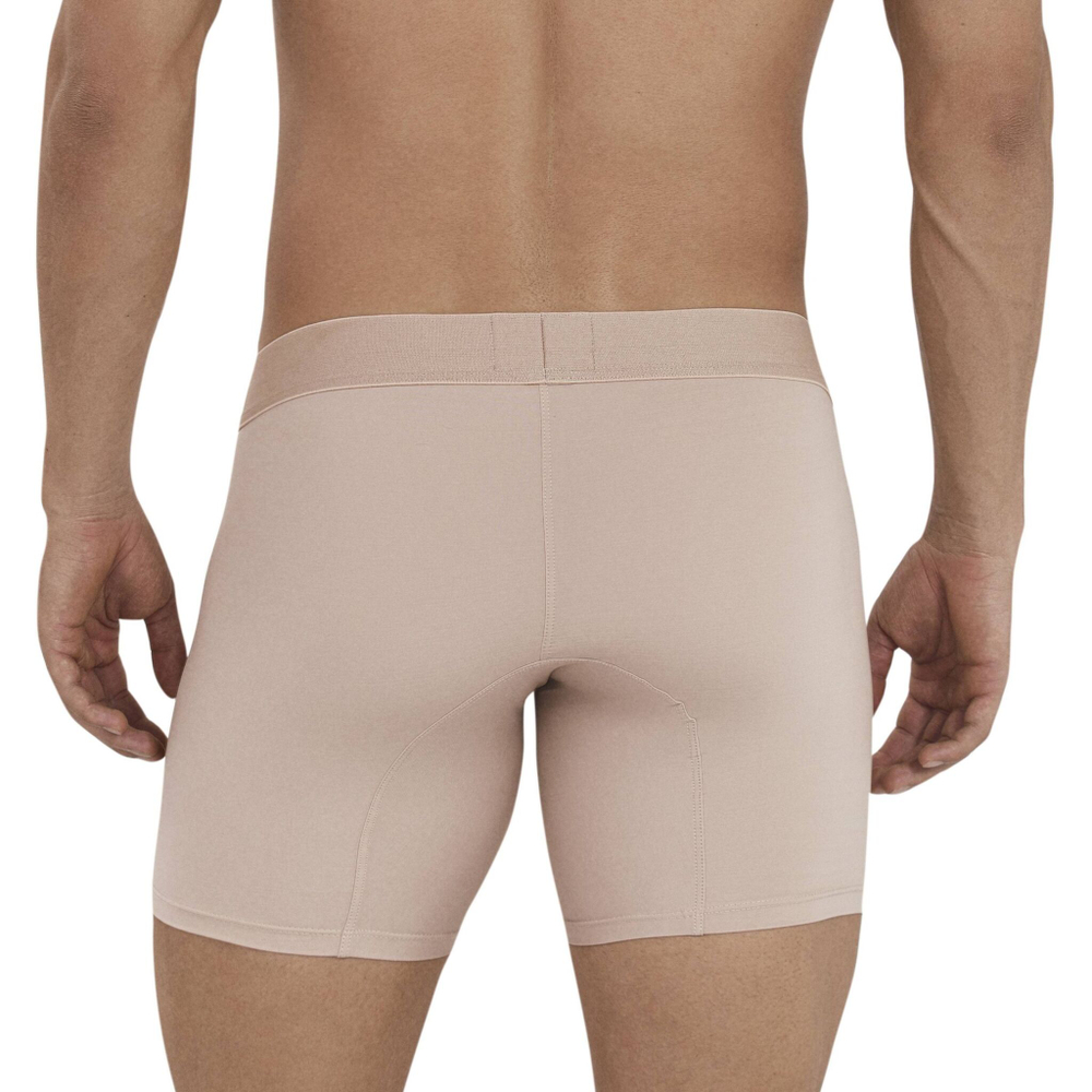 Бежевые удлиненные трусы-боксеры Natura Long Boxer (Размер: L) (Цвет: бежевый)