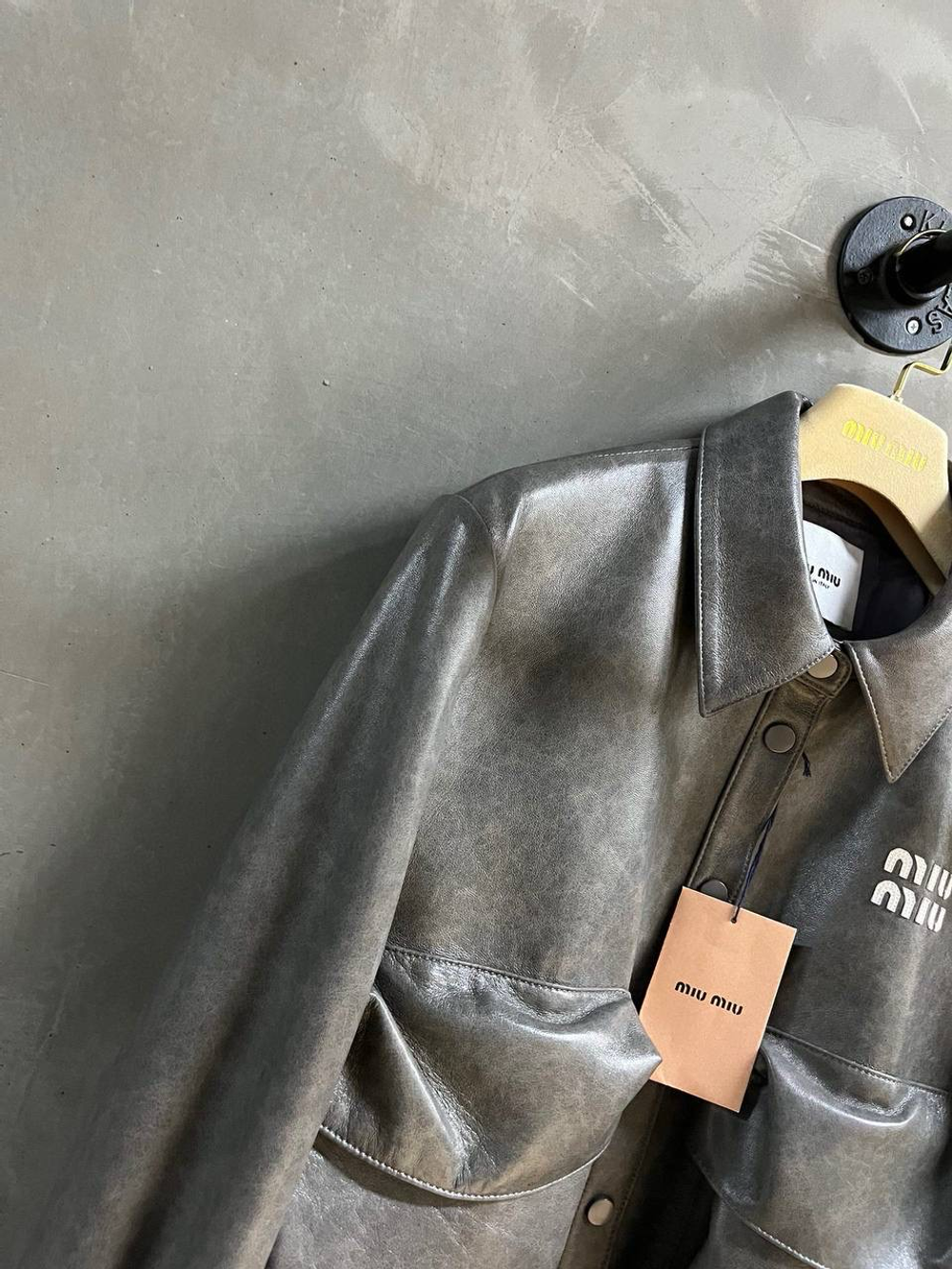 Куртка кожаная Miu Miu