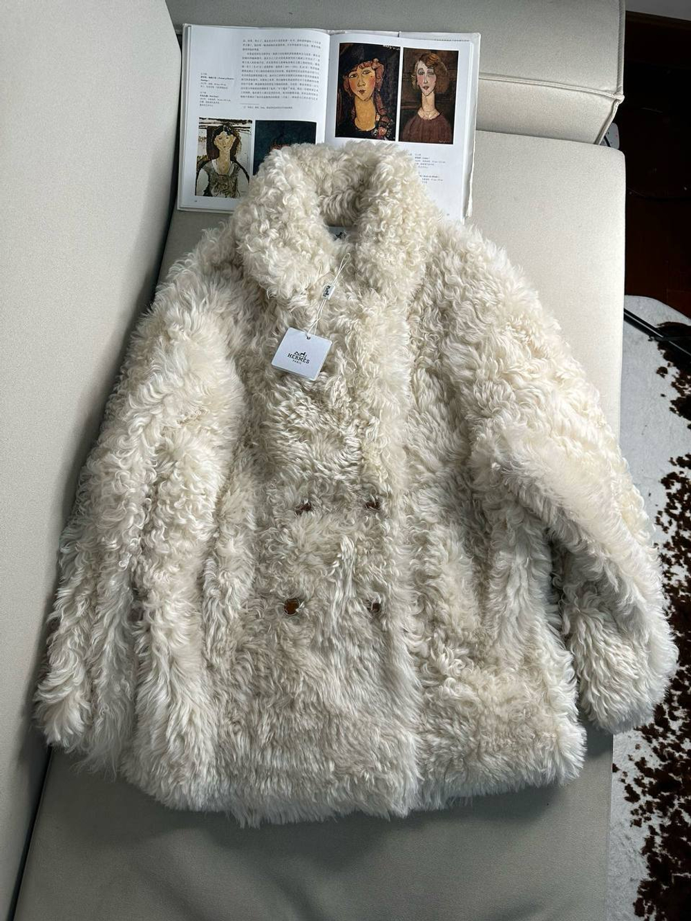 Двусторонняя шуба Hermes