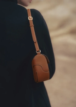 POLENE СУМКА OSMO, КОНЬЯЧНЫЙ