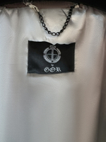 Шуба by Bor однотонная со скрытыми карманами по бокам и поясом