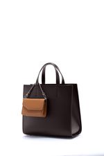 ШОППЕР КВАДРАТНЫЙ Т.КОРИЧНЕВЫЙ