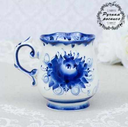 4177680 Бокал "Утро", гжель, фарфор