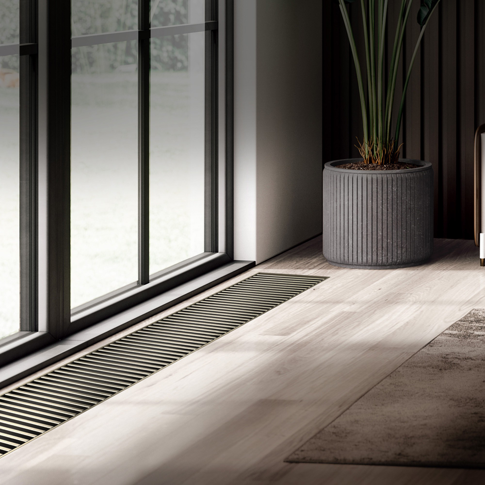 Конвектор внутрипольный Royal Thermo ATRIUM-150/300/1400-DG-U-LB