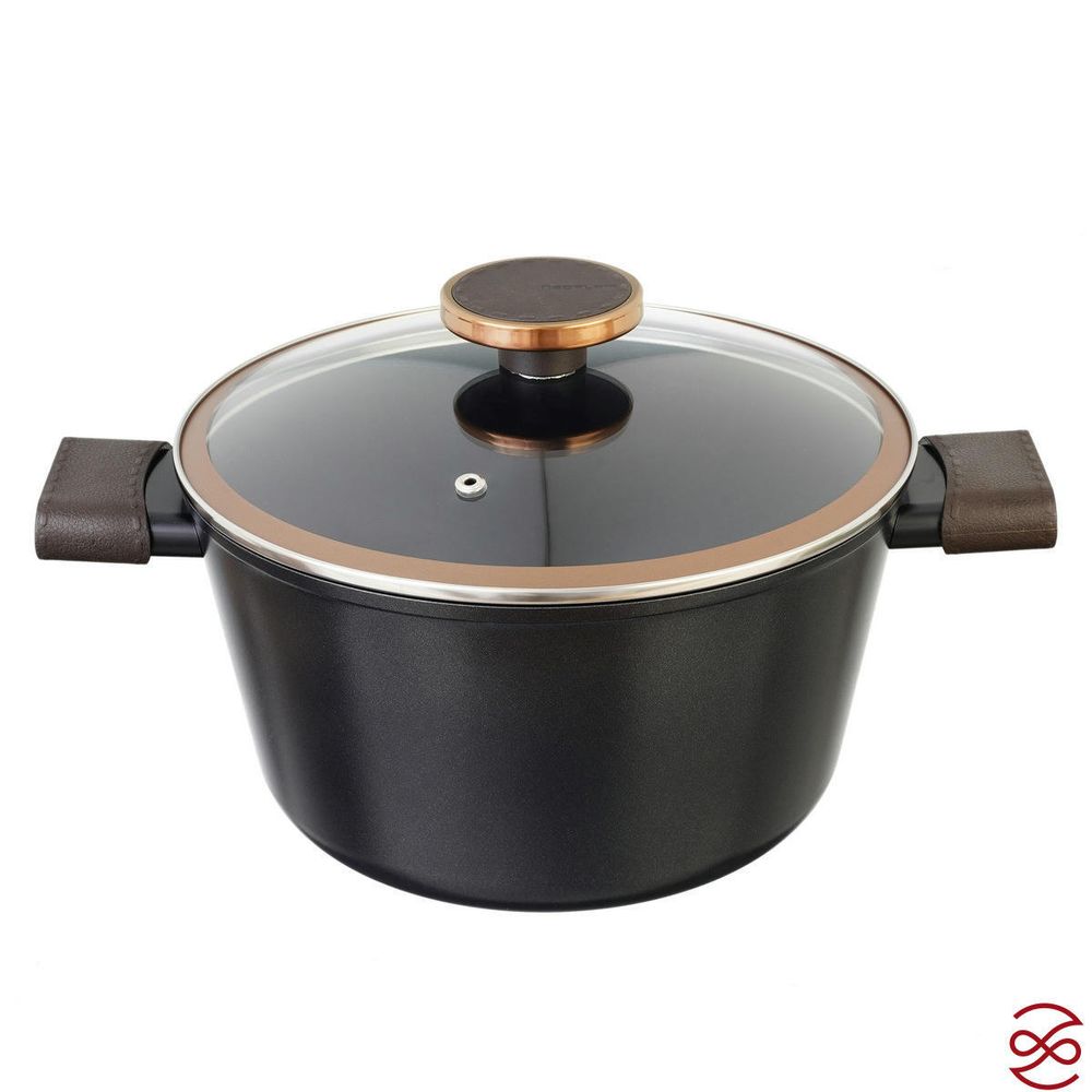 Кастрюля со стеклянной крышкой Neoflam Noblesse 4,8 л, 24 см (индукция)