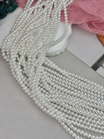 Жемчуг Premium, 3 мм, нить 40 см, белый