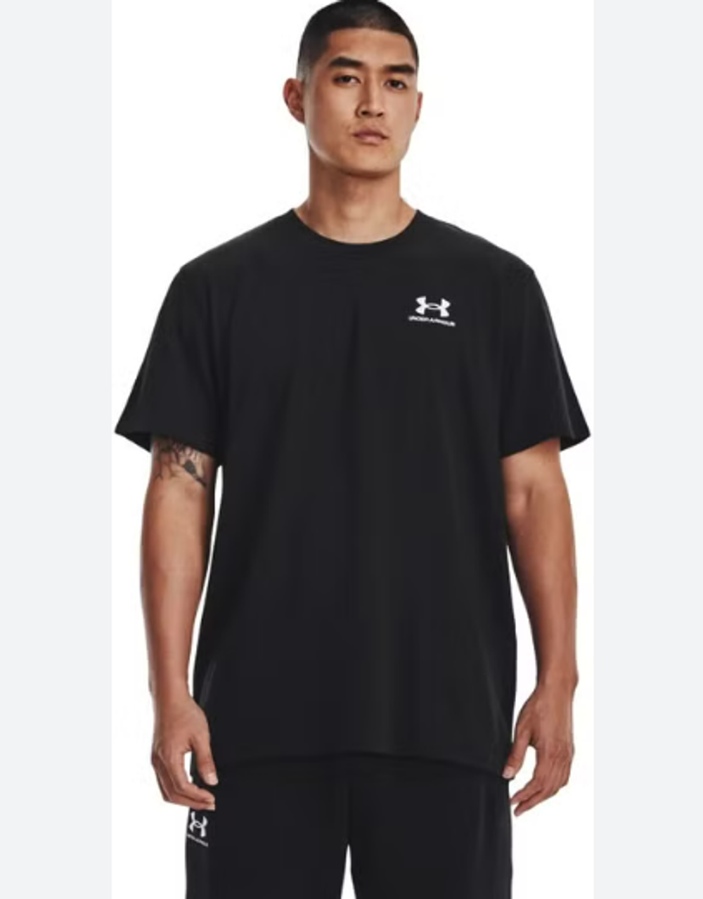 Футболка UA LOGO EMB HEAVYWEIGHT SS-BLK