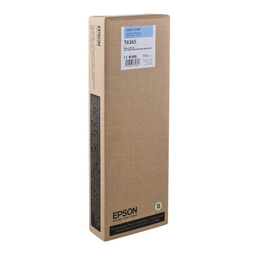 Картридж EPSON C13T636500 (T6365) для Stylus Pro 7890/7900/9890/9900 светло-голубой 700мл.