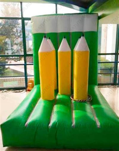 Надувная командная игра "Кольцеброс- карандаш"