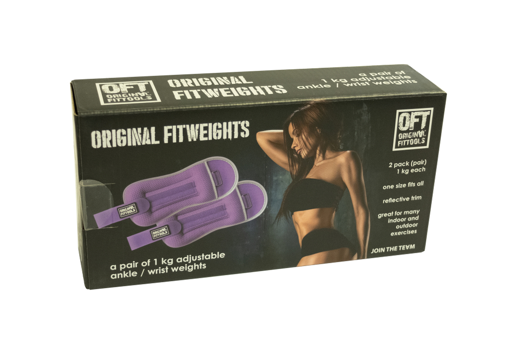 Комплект утяжелителей весом 1 кг (пара) сиреневые