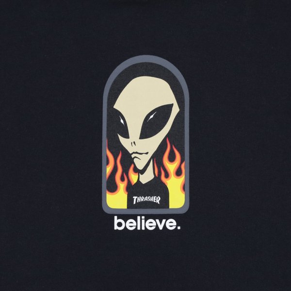 Худи Thrasher X AWS - Believe Hoodie (black) артикул: - купить в магазине Дайс