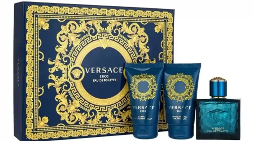 Versace Eros Gift Set 50 ml + After Shave Balm 50 ml + Shower Gel 50 ml