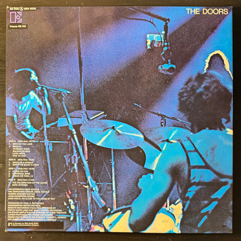 The Doors ‎– Absolutely Live 2LP (Германия 1984г.)