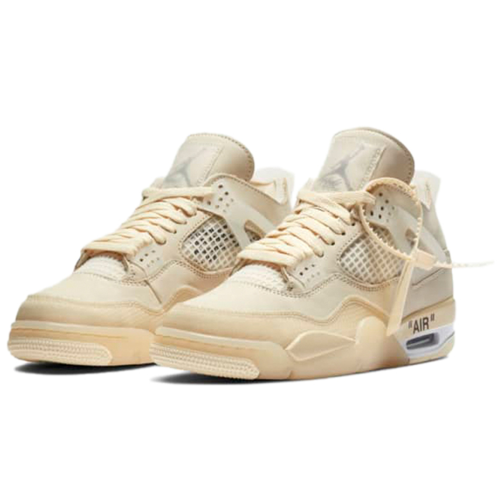 Кроссовки OFF-WHITE x Jordan Air Jordan 4 "Sail", CV9388-100