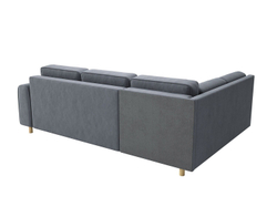 Диван-кровать угловой Шелдон / букле Лайк серый 995