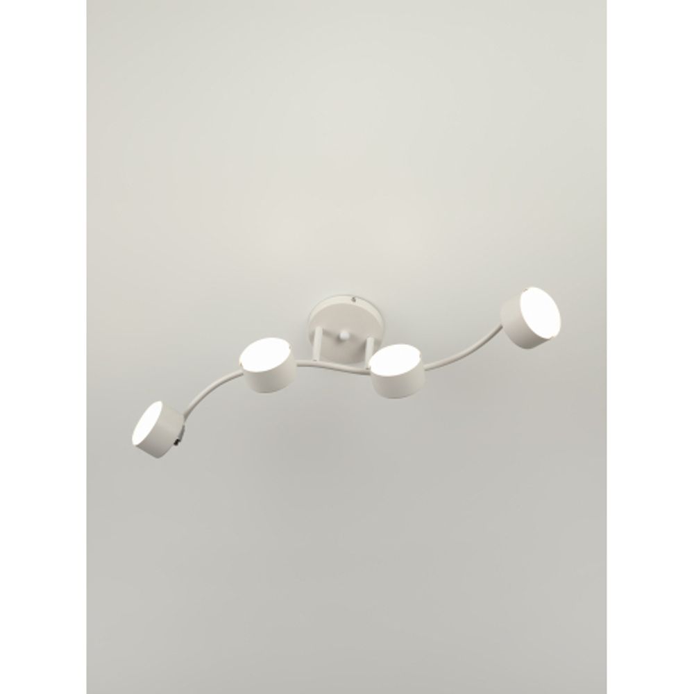 Светильник настенно-потолочный спот Rivoli Batty 7080-704 4хGX53 15 Вт поворотный | Споты-Подсветки