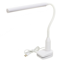 Светильник настольный на прищепке, с USB, белый, SPE14013-8285C/1
