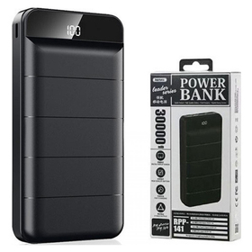 Внешний Аккумулятор (Power Bank) Remax RPP-141 30000 mAh (5,0V - 2A, LCD) Черный
