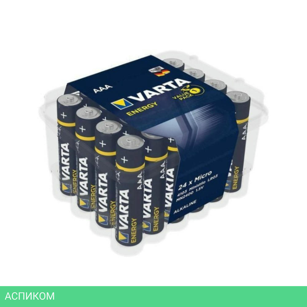 Батарейка Varta Energy 4103 AAA Value Pack BL24