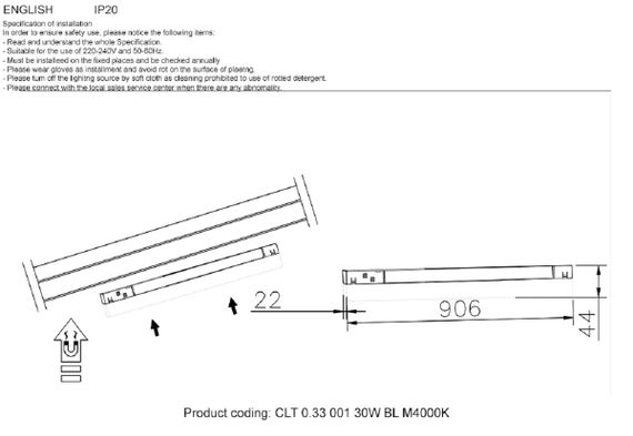 Трековый светодиодный светильник Crystal Lux CLT 0.33 001 30W WH M4000K