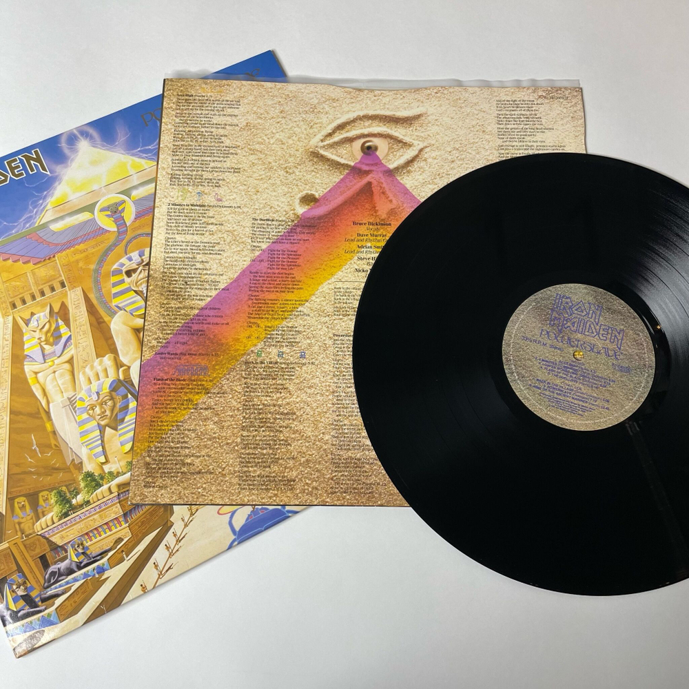 Винтажная виниловая пластинка LP Iron Maiden Powerslave (UK 1984)