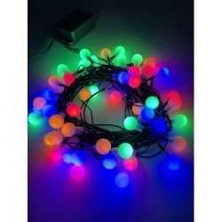 ENIN - 15BM ЭРА Гирлянда LED Нить Шарики d15мм, 5 м мультиколор, 220V | Гирлянды