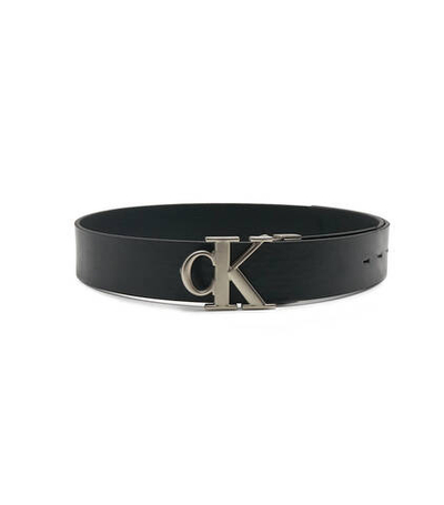 двухсторонний кожаный ремень classic + monogram belt 35mm CALVIN KLEIN JEANS - черный(K50K509914)