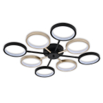 Потолочный светодиодный светильник 50Вт, 1970лм, 4000K, Ra>80, металл/пластик, черный/золото