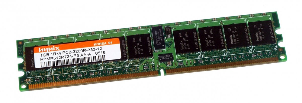 Оперативная память Hynix 1GB DDR2 ECC PC2-3200R HYMP512R724-E3