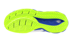 Мужские теннисные кроссовки Mizuno Wave Enforce Tour 2 AC - white/dazzling blue/light yellow