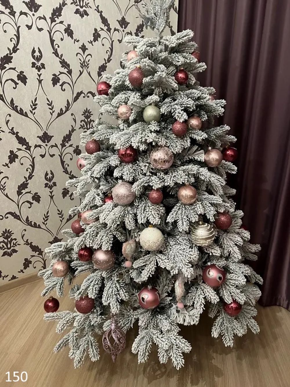 Заснеженная елка «Камчатская» (Литая+пвх) 150 см / 1.5 м