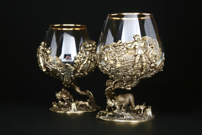 Набор бокалов для коньяка "Охота" 2 шт.