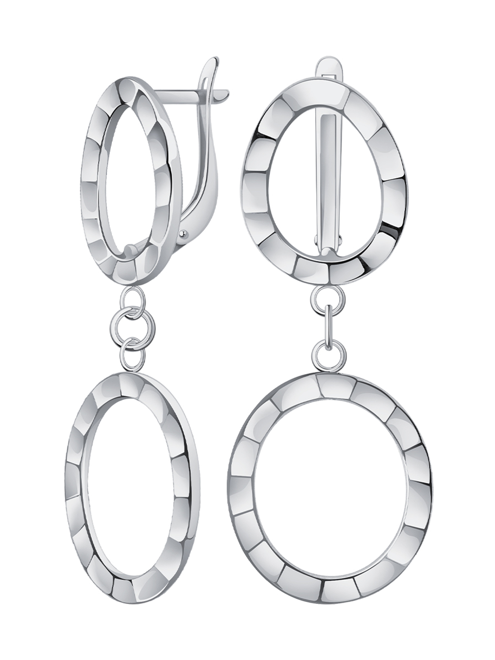 Висячие серьги серебро 925 проба 0232153-00245