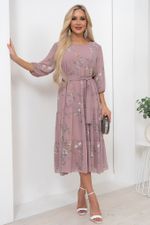 Платье Хелен (пудровый)-52р-р Р11-1075/10 Nikol