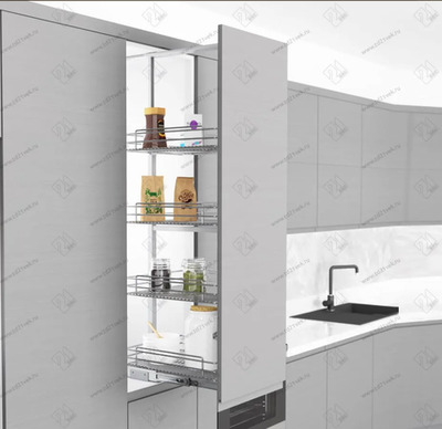 S-1131-С Шкаф-колонна в базу 300 мм, Starax, 5-ти ярусная, (230х510х1550-1700 мм)