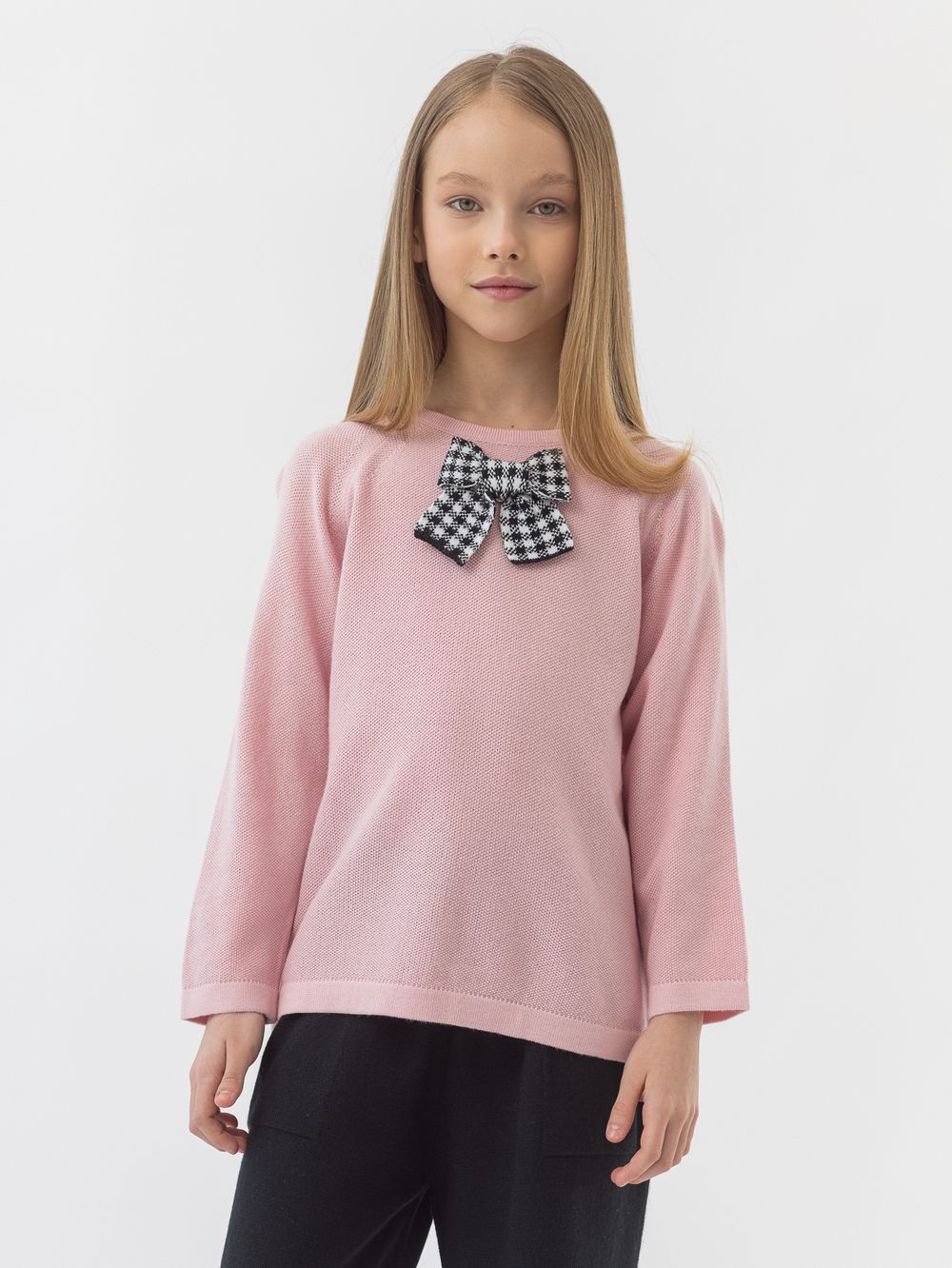 Джемпер бледно-розовый для девочки арт. АТ824-1