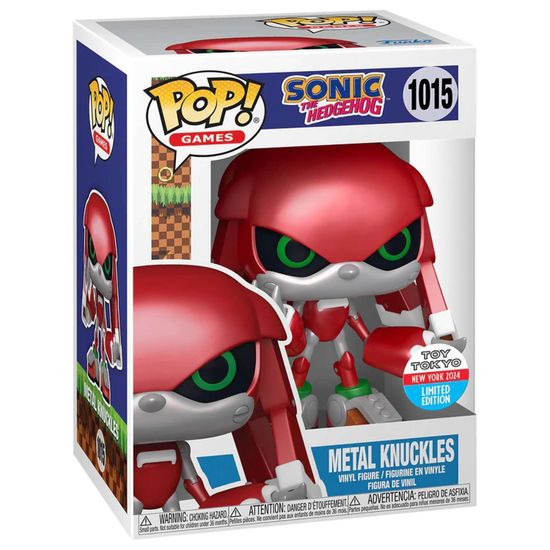 Фигурка Funko POP! Games Sonic the Hedgehog Metal Knuckles NYCC24 (Exc) (1015) 78699 / Фигурка Фанко ПОП! по мотивам серии игр "Sonic the Hedgehog", Наклз