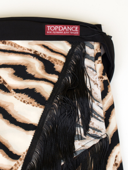 Юбка-платок с бахромой